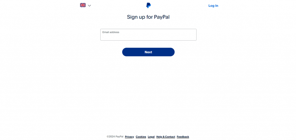 PayPal Signing Up